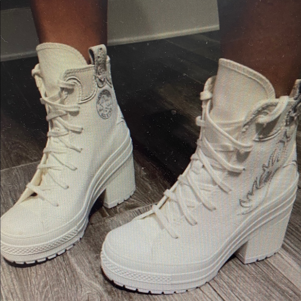 Converse Chuck Taylor 70DeLuxe Hi Western Platform White High-TopSneakers NIB9.5 - Picture 11 of 17